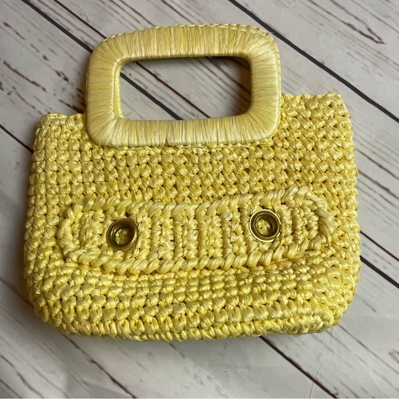 Vintage Shaggee Hollywood of California Straw Handbag - Picture 1 of 7